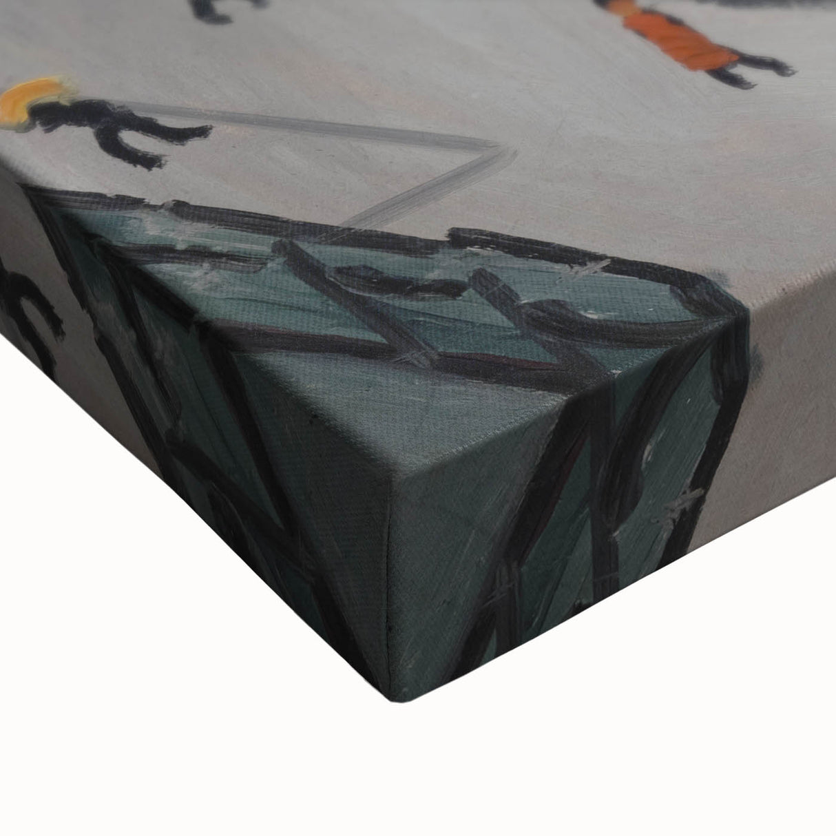 Expressionist Urban Scene – Serene Abstract Street Canvas Wall Art