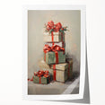 Festive Gift Stack – Cheerful Christmas Wall Decorations