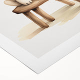 Sweet Lamb on Stool Nursery Wall Art - Baby Room Decor