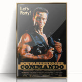 Retro Wall Art - Commando Vintage Action Movie Poster