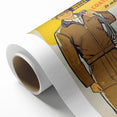 Vintage Carhartt Workwear Ad Poster | Retro Brown Duck Overalls Art
