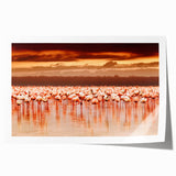 Extra large rolled print of a serene Kenyan landscape with vibrant greenery and soft sky tones.