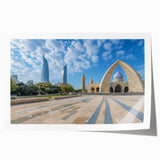 Extra large rolled print of a floral scene in vibrant colors, ideal for art wall dining room or bathroom decor.