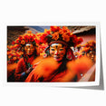 Extra large rolled print of a Bhutanese landscape featuring vibrant greenery and traditional architecture.