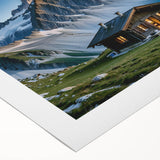 Art deco poster featuring a stylized Georgia landscape in muted earth tones on rolled canvas, suitable for dining room decor.