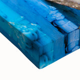 Large art of an Indian landscape in black and white tones on stretched canvas, suitable for bedroom wall decor.