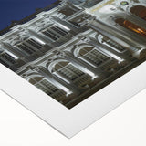 Art deco poster featuring a Malaysian landscape in pastel hues on rolled canvas, suitable for dining room decor.