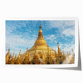 Extra large rolled print of a serene Myanmar landscape with lush greenery and vibrant florals.