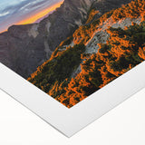 Art deco poster featuring a vibrant, stylized Taiwan scenery on a rolled canvas, ideal for dining room decor.