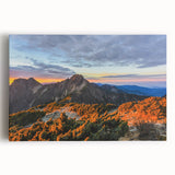Large black and white stretched canvas of a Taiwan landscape, ideal for kitchen wall art.