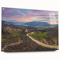 Acrylic print of a Yukon scenery in muted earth tones, ideal for dining room decor.
