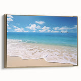 Framed canvas featuring a vintage-style landscape painting of Antigua with black and gold tones, ideal for bedroom decor.