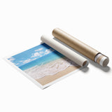 Extra large rolled print of Antigua scenery with vibrant floral elements, ideal for classy bathroom wall art.