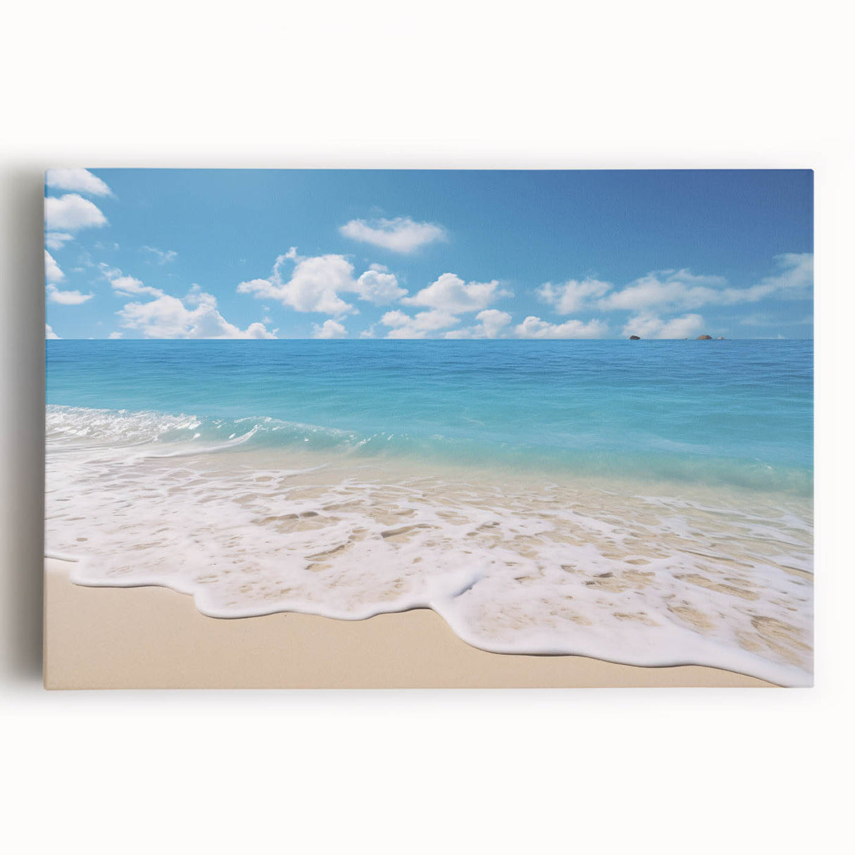 Black and white image of Antigua scenery on stretched canvas, ideal for kitchen wall art.