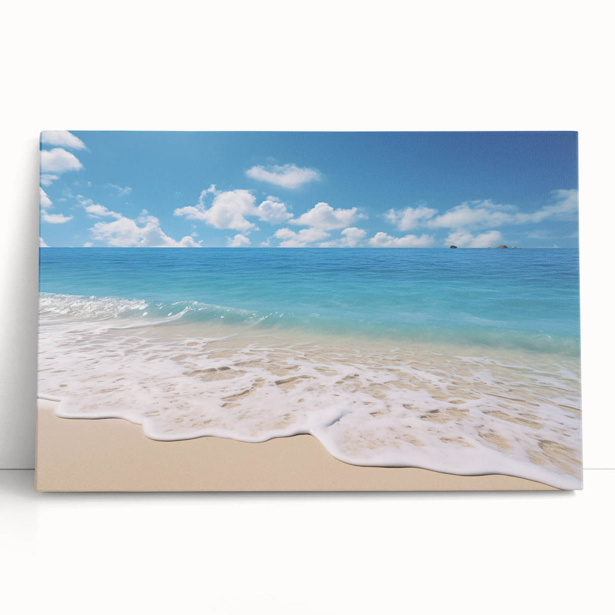 Black and white photo of Antigua landscape on large stretched canvas, ideal for kitchen wall art.