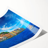 Extra large rolled print of line art flowers in black and white, ideal for large living room wall art.