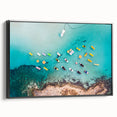 Black and white landscape art painting of a European scenery on a framed canvas, suitable for bedroom decor.