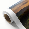 Art Deco poster of a Czech Republic scenery in muted earth tones on rolled canvas, ideal for nursery wall art or dining room.