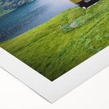 Art Deco poster of a European Denmark scenery on rolled canvas, suitable for dining room wall.