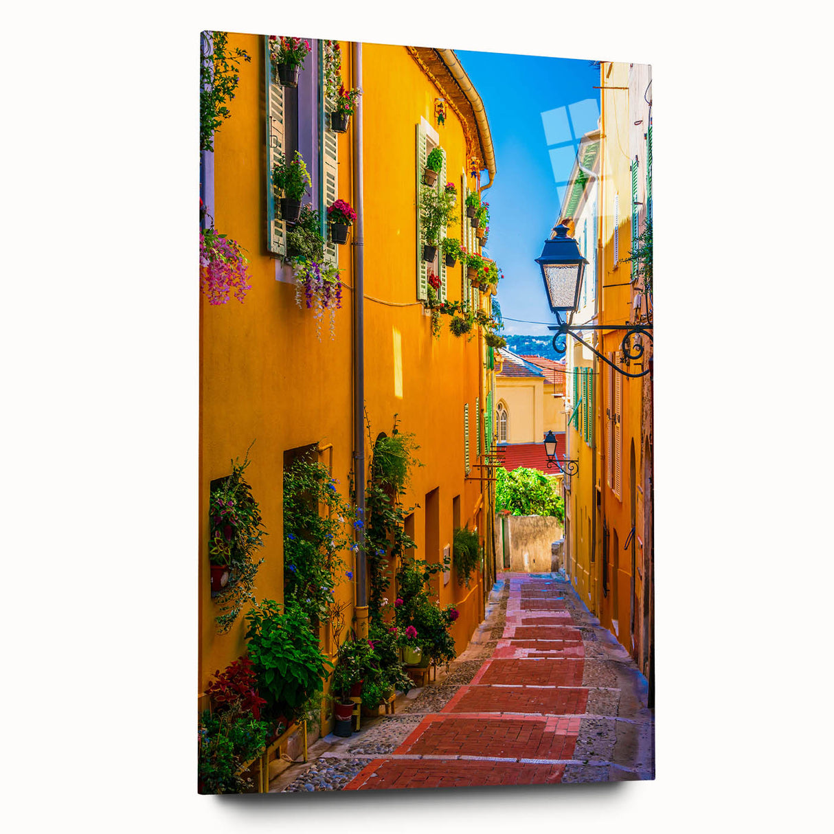 Acrylic print of a Provence landscape in soft pastel shades, ideal for bedroom or dining room decor.