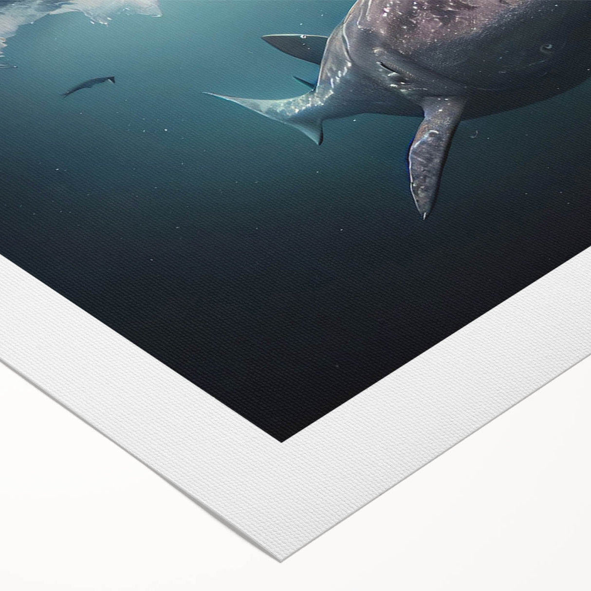 Art deco poster featuring a serene Greenland landscape in muted green and blue tones on rolled canvas.