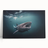 Black and white stretched canvas of a European Greenland landscape, ideal for kitchen wall art.