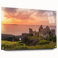 Acrylic print of a serene Irish landscape in muted green and blue tones, suitable for bedroom or dining room decor.