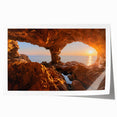 Extra large rolled print of a Sicilian landscape with vibrant floral elements, ideal for art wall dining room.