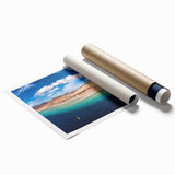 Extra large rolled print of a floral scene in Canary Islands, Spain, in vibrant colors, suitable as classy bathroom wall art.