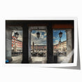 Extra large rolled print featuring line art flowers in neutral tones, ideal for large living room wall art.