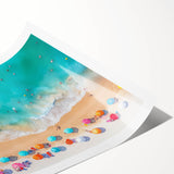 Extra large wall art featuring line art flowers in subtle hues on a rolled print, suitable for large living room decor.