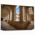 Acrylic print of a large abstract landscape depicting Oaxaca, Mexico, in vibrant earth tones.