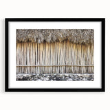 Extra large framed abstract art print featuring textured, colorful imagery of Quintana Roo scenery.