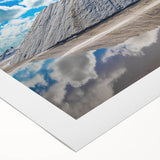 Art deco poster of Yucatan scenery in vibrant green and blue tones on rolled canvas, suitable for dining room wall art.