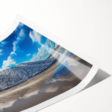 Extra large wall art featuring line art flowers in muted earth tones on a rolled print, ideal for large living room decor.