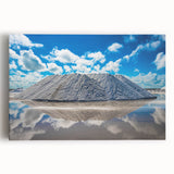 Black and white stretched canvas of Yucatan scenery, ideal for kitchen wall art.