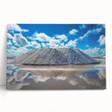 Black and white photograph of Yucatan scenery on stretched canvas, ideal for kitchen wall art.