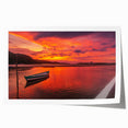 Extra large rolled print of a Brazilian landscape with vibrant greenery and a waterfall, ideal for dining room wall art.