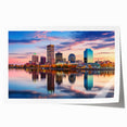 Extra large rolled print of Arkansas scenery with vibrant floral art, ideal for art wall dining room.