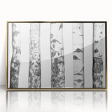 Framed acrylic print of Aspen, Colorado scenery in autumn hues, ideal for modern art wall decor.