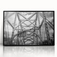 Large abstract wall art depicting Delaware scenery in muted earth tones on a black framed acrylic.