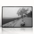 Large abstract wall art depicting a serene Idaho landscape in muted earth tones on a framed acrylic panel.