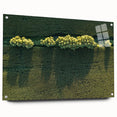 Acrylic print of a large abstract depiction of Iowa scenery in muted earth tones, suitable for bedroom or dining room decor.
