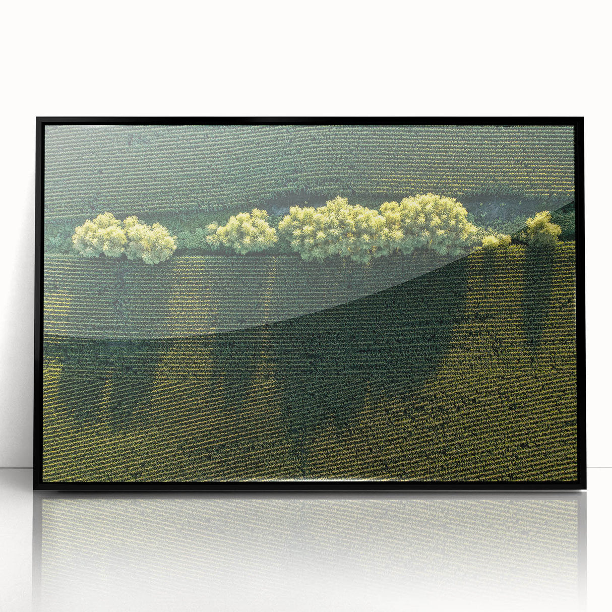 Large abstract wall art depicting vibrant, swirling colors on a framed acrylic, suitable for modern art wall decor.