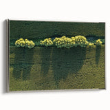 Landscape art painting of Iowa scenery on a framed canvas.