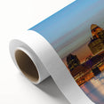 Art deco poster of Kentucky scenery in pastel shades on rolled canvas, ideal for nursery wall art.