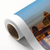 Art deco poster of Kentucky scenery in pastel shades on rolled canvas, ideal for nursery wall art.