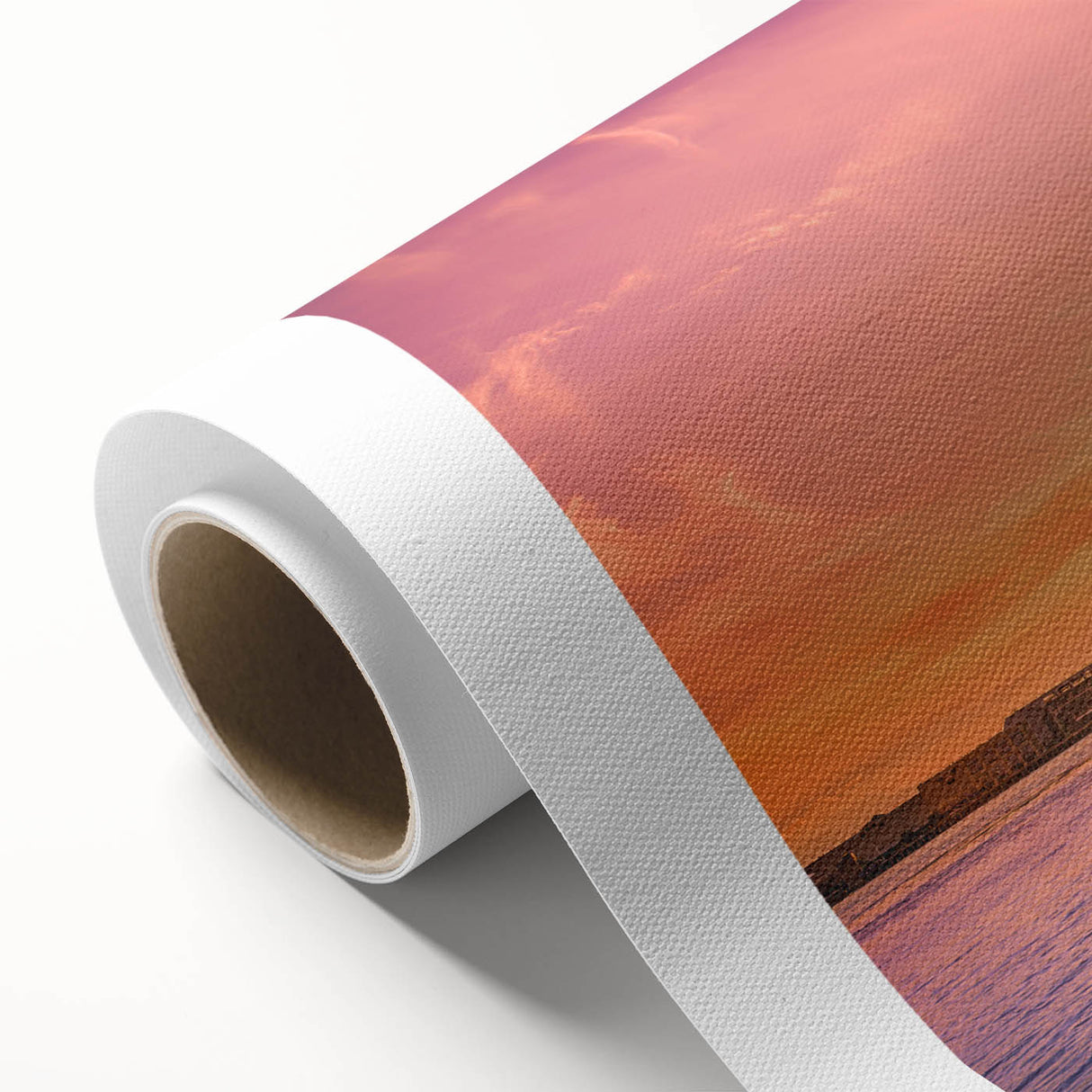 Art deco poster of New Orleans scenery in pastel shades on rolled canvas, ideal for nursery wall art.