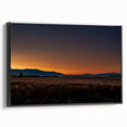 Black and white landscape art painting of Montana scenery on framed canvas, ideal for bedroom wall decor.