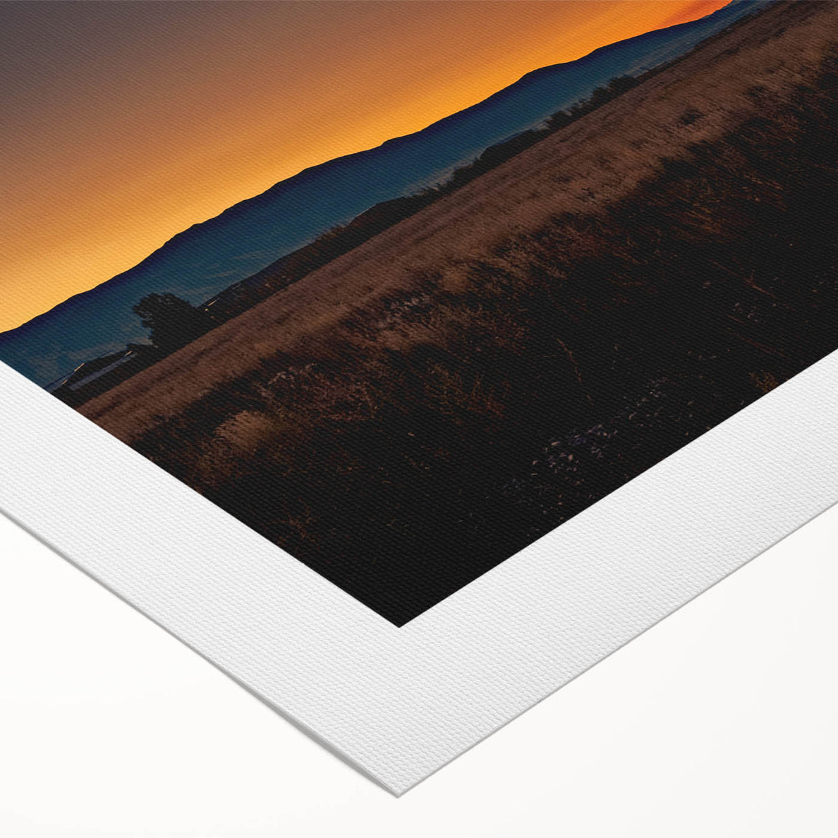 Art deco poster featuring a serene Montana landscape in muted earth tones on rolled canvas, suitable for dining room decor.